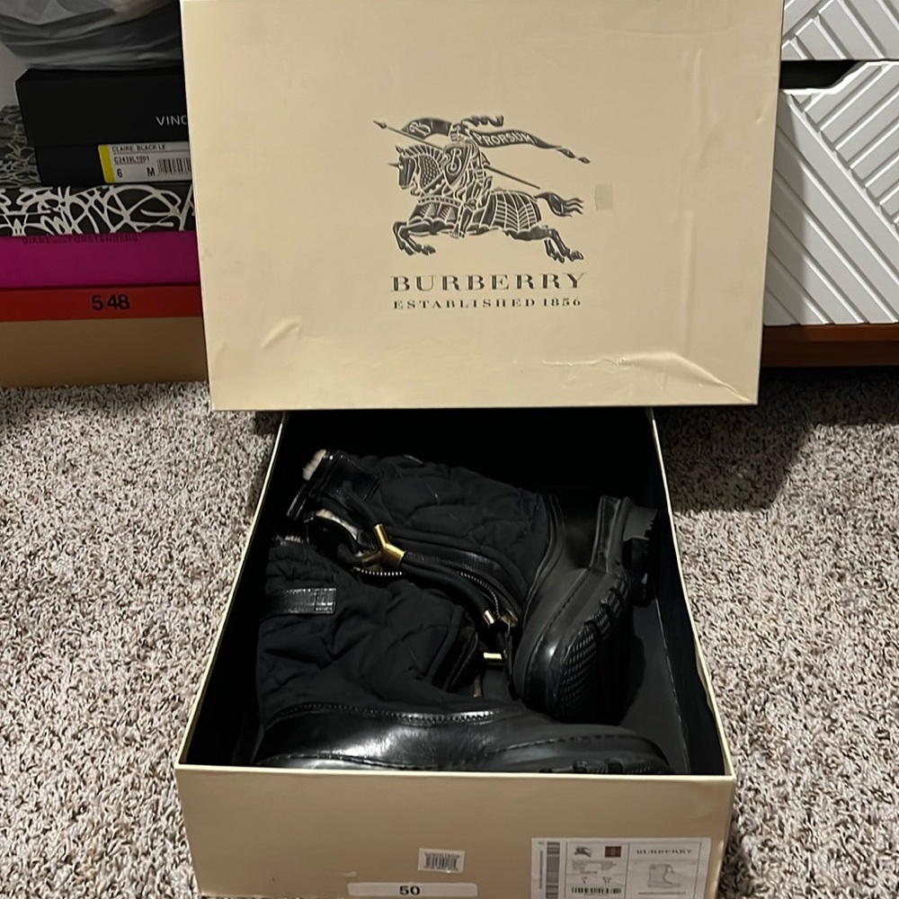 Burberry Parka Rolle Weather Boots